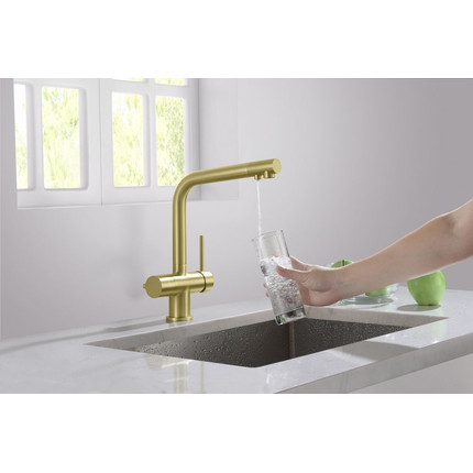 Смеситель для кухни Timo Saona 2396/17F, золото матовое фото 4