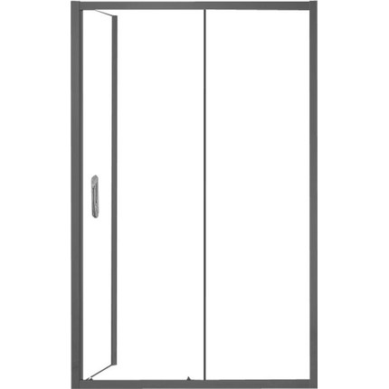 Душевое ограждение Azario Milton 120х80 см AZ-ND1131 R 1200 BLACK, черный/прозрачное фото 