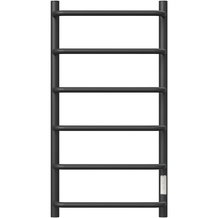 Полотенцесушитель электрический Point П6 400x800 мм PN08848B, чёрный (возможность скрытого подключения) R фото 