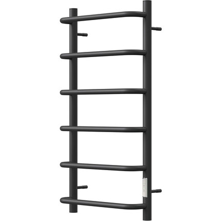 Полотенцесушитель электрический Point П6 400x800 мм PN08848B, чёрный (возможность скрытого подключения) R фото 2