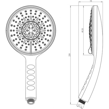 Ручной душ Lemark LM0814C фото 2