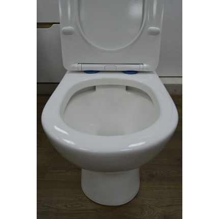 Унитаз-компакт безободковый Azario Ambra AZ-848 с крышкой микролифт - 5 Унитаз-компакт безободковый Azario Ambra AZ-848 с крышкой микролифт фото 5