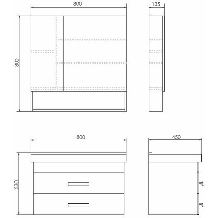 Тумба подвесная с раковиной Comforty Никосия 80П 80 см, белый глянцевый - 7 Тумба подвесная с раковиной Comforty Никосия 80П 80 см, белый глянцевый фото 7