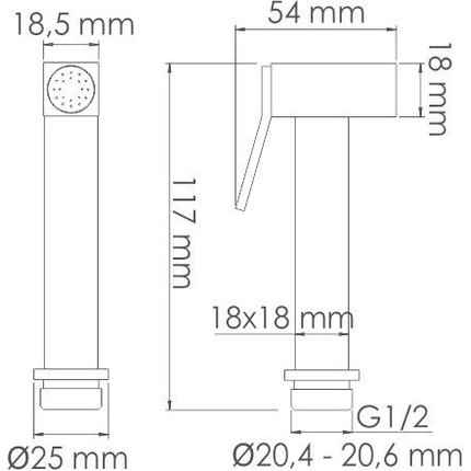 Гигиенический душ WasserKraft A136 - 2 Гигиенический душ WasserKraft A136 фото 2