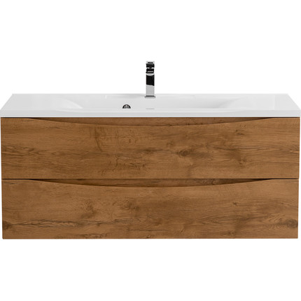 Тумба подвесная с раковиной BelBagno MARINO-1100-2C-SO-RN-P 110 см, Rovere Nature фото 