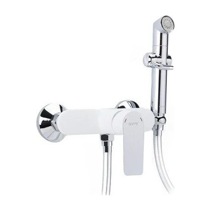 Набор для гигиенического душа Gappo Noar G2048-8, белый/хром фото 