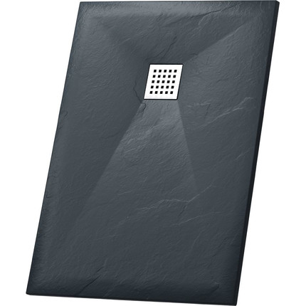 Каменный поддон RGW ST-168G 160х80 см 14152816-02, графит -  Каменный поддон RGW ST-168G 160х80 см 14152816-02, графит фото