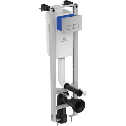 Инсталляция для унитаза Ideal Standard Prosys Eco Frame M E2332AA (кнопка Oleas M2, хром) -  Инсталляция для унитаза Ideal Standard Prosys Eco Frame M E2332AA (кнопка Oleas M2, хром) фото