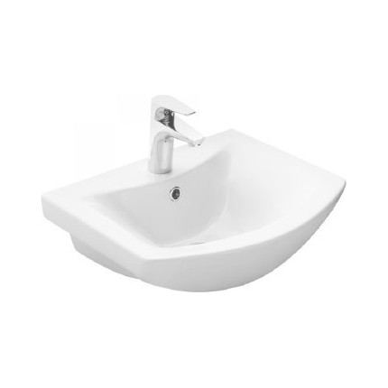 Тумба напольная с раковиной Mirsant Оптима 50 см, белый фото 2