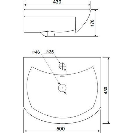 Тумба напольная с раковиной Mirsant Оптима 50 см, белый фото 7