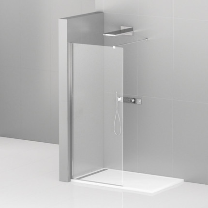 Душевая перегородка Cezares 130 см LIBERTA-L-1-130-120-C-Cr (подрезаемый кронштейн, стекло 8 мм) хром/прозрачное -  Душевая перегородка Cezares 130 см LIBERTA-L-1-130-120-C-Cr (подрезаемый кронштейн, стекло 8 мм) хром/прозрачное фото