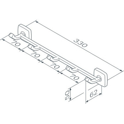 Набор крючков AM.PM Gem A9035900 - 8 Набор крючков AM.PM Gem A9035900 фото 8