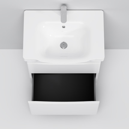 Тумба напольная с раковиной AM.PM Like 65 см M80FSX0652WG, белый глянцевый - 2 Тумба напольная с раковиной AM.PM Like 65 см M80FSX0652WG, белый глянцевый фото 2