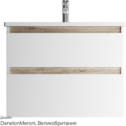 Тумба подвесная с раковиной Am.Pm X-Joy 80 см M85AFHX0802WG, белый глянцевый, Цвет фасада: белый фото 11