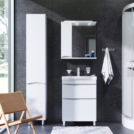 Тумба напольная с раковиной AM.PM Like 65 см M80FSX0652WG, белый глянцевый - 3 Тумба напольная с раковиной AM.PM Like 65 см M80FSX0652WG, белый глянцевый фото 3