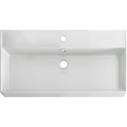 Консоль напольная с раковиной Cezares CADRO-80/46/73-2C-PIA-MET-ST 80 см, Nero фото 5