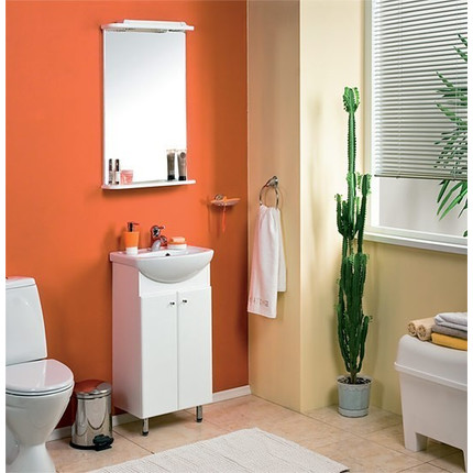 Тумба напольная с раковиной Акватон Мира 45 см 1A1044K1MR010, белый фото 5