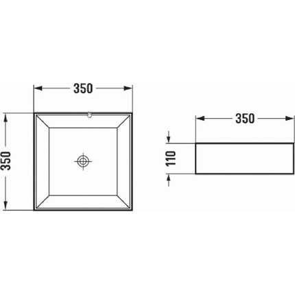 Раковина-чаша Azario 35 см AZ-2179-S SP фото 3