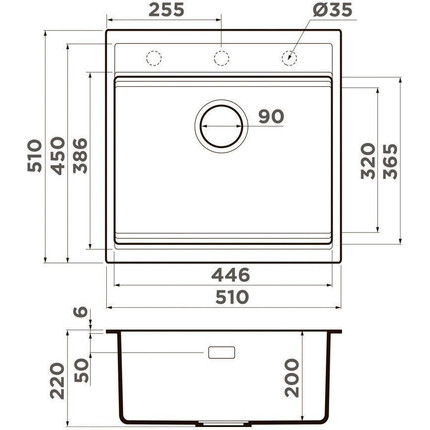 Кухонная мойка Omoikiri Kitagawa 51 AZ 4993832, azur blue матовый, Цвет производителя: azur blue матовый - 2 Кухонная мойка Omoikiri Kitagawa 51 AZ 4993832, azur blue матовый, Цвет производителя: azur blue матовый фото 2
