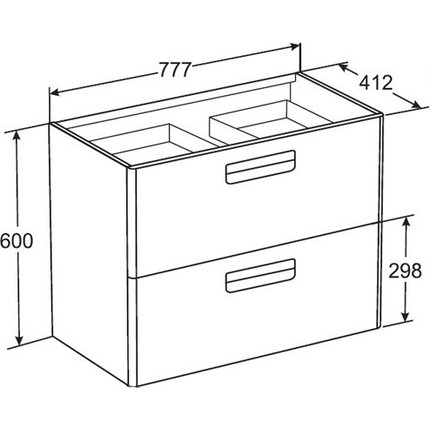 Тумба подвесная с раковиной ROCA The GAP 80 см ZRU9302732, белый - 5 Тумба подвесная с раковиной ROCA The GAP 80 см ZRU9302732, белый фото 5