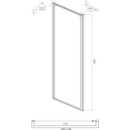 Душевое ограждение Ambassador Forsa 140x110 см 17021109AX-110AX, хром/прозрачное фото 7