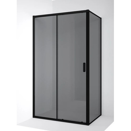 Душевое ограждение Ambassador Forsa 100x110 см 17022216ABB-110ABB, чёрный/тонированное фото 