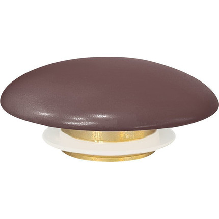 Декоративная крышка на слив для раковины Abber AC0014MC, коричневый матовый фото 2