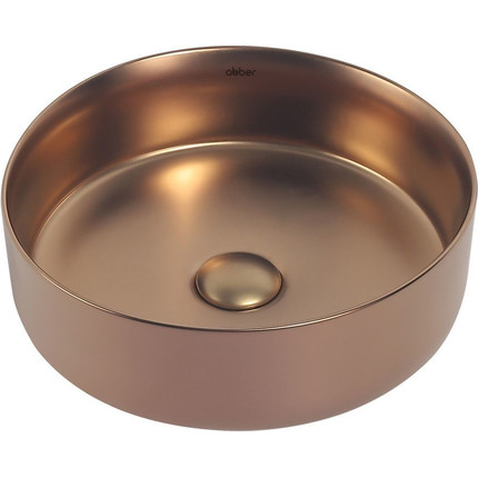 Раковина-чаша Abber Bequem 36 см AC2108MRG, розовое золото матовое фото 