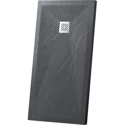 Поддон каменный Vincea 110х90 см VST-4SR9011A, антрацит -  Поддон каменный Vincea 110х90 см VST-4SR9011A, антрацит фото