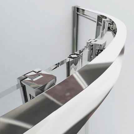 Душевое ограждение Vincea Garda 100x100 см VSQ-1G100CL, хром/прозрачное - 4 Душевое ограждение Vincea Garda 100x100 см VSQ-1G100CL, хром/прозрачное фото 4