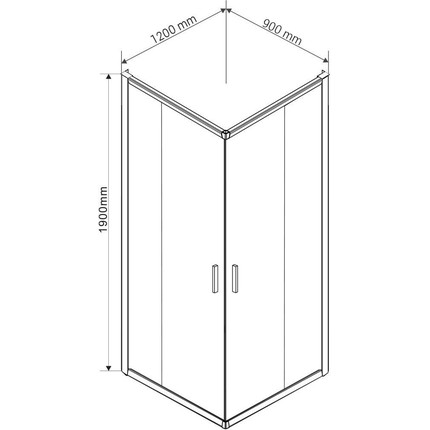 Душевое ограждение Vincea Garda 120x90 см VSS-1G9012CLB, черный/прозрачное фото 5