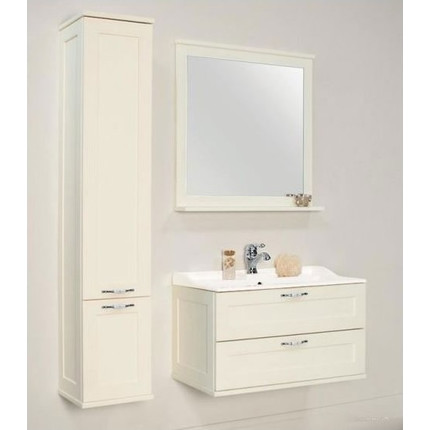 Зеркало Акватон Леон 80 см 1A186402LBPS0, дуб белый - 7 Зеркало Акватон Леон 80 см 1A186402LBPS0, дуб белый фото 7