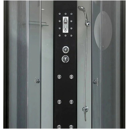 Гидробокс Niagara Ultra NG-1902-01 100x100 см, черный/тонированное (безсиликоновая сборка) - 3 Гидробокс Niagara Ultra NG-1902-01 100x100 см, черный/тонированное (безсиликоновая сборка) фото 3