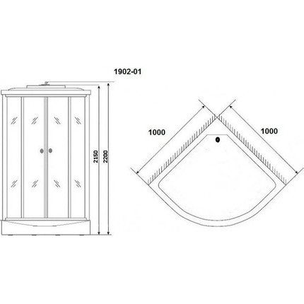 Гидробокс Niagara Ultra NG-1902-01 100x100 см, черный/тонированное (безсиликоновая сборка) - 12 Гидробокс Niagara Ultra NG-1902-01 100x100 см, черный/тонированное (безсиликоновая сборка) фото 12