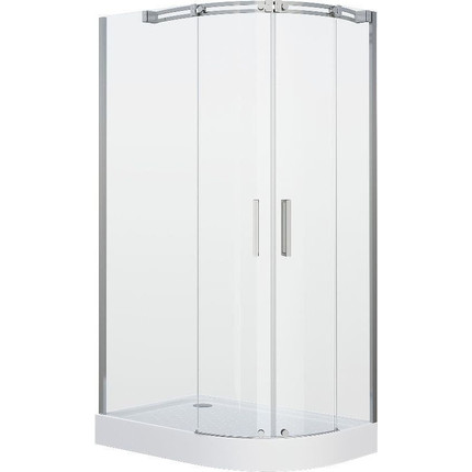 Душевое ограждение Grossman Galaxy 110x80 см GR-4110L L, хром/прозрачное фото 