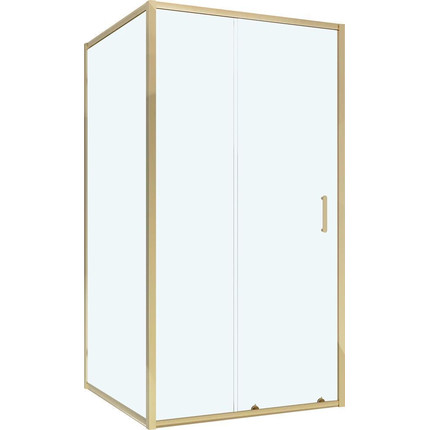 Душевое ограждение Niagara Nova 100x110 см NG-42-10AG-NG-A110G, золото/прозрачное фото 2