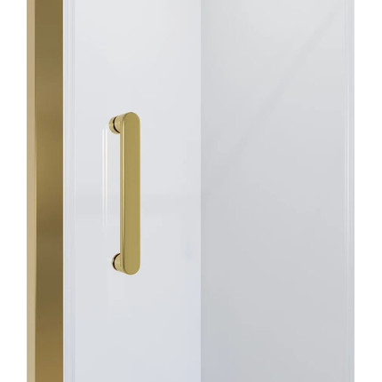 Душевое ограждение Niagara Nova 100x110 см NG-42-10AG-NG-A110G, золото/прозрачное фото 3