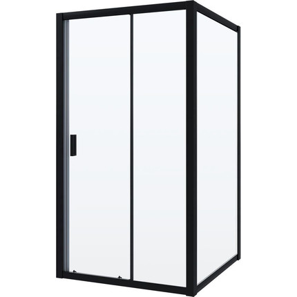 Душевое ограждение Niagara Nova 100x80 см NG-82-10AB-NG-A80B, черный/прозрачное фото 2