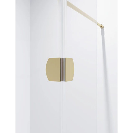 Душевая перегородка Niagara Nova 110 см NG-642-11GOLD с кронштейном, золото/прозрачное фото 4