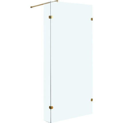 Душевая перегородка Niagara Nova 110 см NG-642-11GOLD с кронштейном, золото/прозрачное фото 2