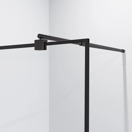 Душевая перегородка Niagara Nova 120 см NG-687-12BLACK с кронштейном, черный/прозрачное - 3 Душевая перегородка Niagara Nova 120 см NG-687-12BLACK с кронштейном, черный/прозрачное фото 3