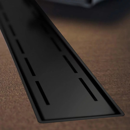 Трап Veconi Line Black 55 см V550LB, черный матовый, Цвет производителя: чёрный матовый, Размер трапа: 550 фото 