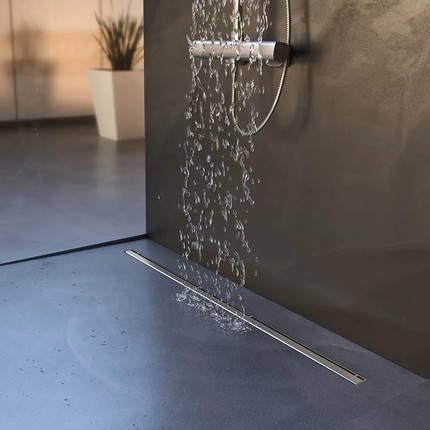 Трап Veconi Slim-line 80 см V800SL, хром глянцевый -  Трап Veconi Slim-line 80 см V800SL, хром глянцевый фото