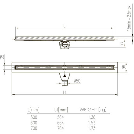 Трап Veconi Slim-line 80 см V800SL, хром глянцевый - 5 Трап Veconi Slim-line 80 см V800SL, хром глянцевый фото 5