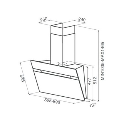 Вытяжка JET AIR VIKI BL/A/60 - 3 Вытяжка JET AIR VIKI BL/A/60 фото 3