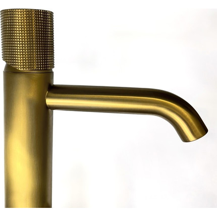 Смеситель для раковины Paini Cox Grip 7GPJ205O, золото матовое фото 4