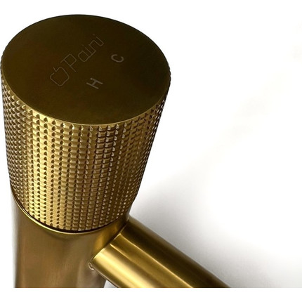 Смеситель для раковины Paini Cox Grip 7GPJ205O, золото матовое фото 5