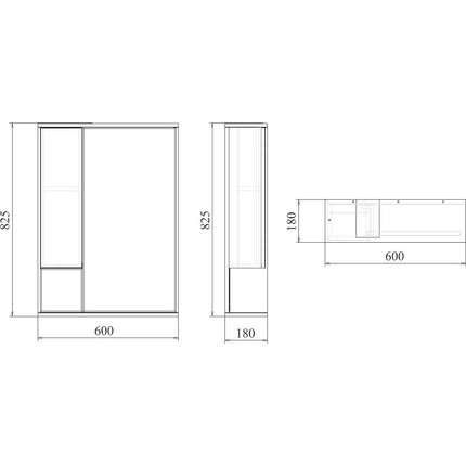 Зеркало-шкаф Mirsant Soho LED 60 см L фото 8