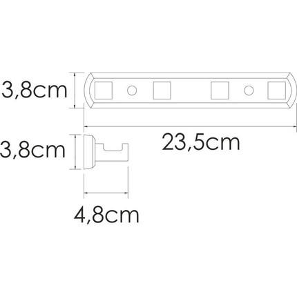 Набор крючков WasserKraft Rhin K-8774, цвет никель фото 3