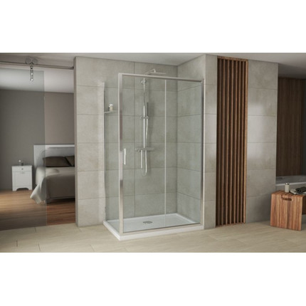 Душевое ограждение Bravat Drop 120х80 см, BS120.3100A, хром/прозрачное фото 4